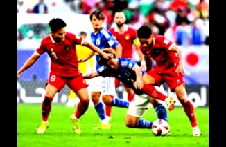 Jepang "Bantai" Indonesia Setengah Lusin Gol