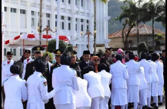 Wawako Allex Saputra Pimpin Upacara Hari Lahir Pancasila