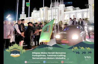 Dilepas Wako Hendri Bersama Forkopimda, Takbiran Keliling Semarakkan Malam Iduladha