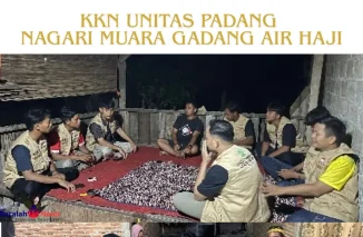 Mahasiswa KKN Universitas Tamansiswa Padang Aktif Berinteraksi dengan Masyarakat Nagari Muara Gadang Air Haji