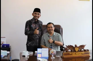 Pindah Tugas, Pimpinan BRI BO Padang Panjang Pamit ke Wawako Allex Saputra