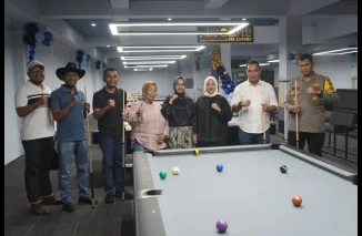 Bersama Forkopimda, Wawako Allex Resmikan Absolute Billiard di Lantai II AB Mart