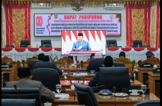 DPRD Tanah Datar Gelar Rapat Paripurna Dengarkan Pidato Kenegaraan Presiden RI