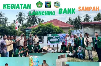 Launching Bank Sampah "Air Haji Barat Kita Peduli", Wujud Sinergi Mahasiswa KKN Universitas Tamansiswa Padang dan Masyarakat Nagari