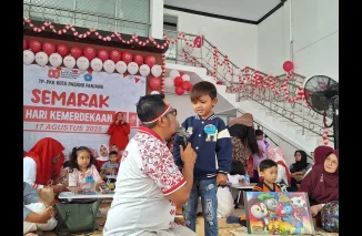 Semarak HUT RI, TP-PKK Kota Gelar Lomba Mewarnai Penuh Warna dan Ceria