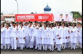 Paskibraka Padang Panjang Tuntaskan Tugas Mulia dengan Penuh Khidmat