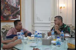 Silaturahmi Kodam XX/TIB, Wako Hendri Bahas Sinergi Pembangunan Daerah