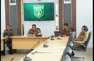 Pemko Ikuti Rapat Strategis Komisi II DPR RI Soal Keuangan Daerah Secara Virtual