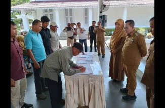 Dinas Pertanian Tanah Datar Kerjasama Optimasi Lahan Sawah dengan 180 Keltan