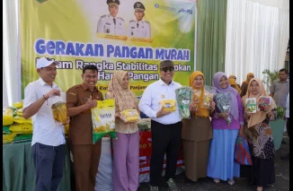 Tinjau Gerakan Pangan Murah, Wako Hendri Arnis: Ringankan Kebutuhan Pokok Warga