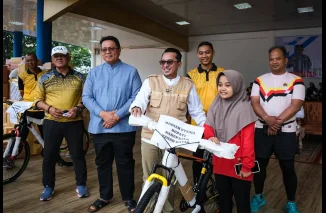 Bupati Ikuti Olahraga Bersama Peringati Hari Bayangkara ke-79