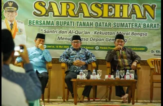Bupati Eka Putra Silaturahmi Kiyai dan Pimpinan Ponpes Modern Manahijussadat
