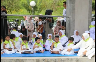 Manasik Haji Massal, Ribuan Murid TK Antusias Belajar Rukun Islam Kelima