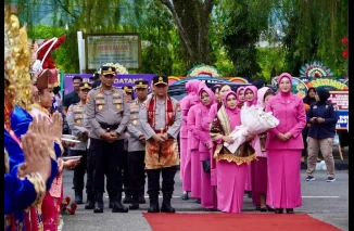 Wako Hendri Arnis dan Forkopimda Sambut Kunjungan Kapolda Sumbar di Mapolres Padang Panjang