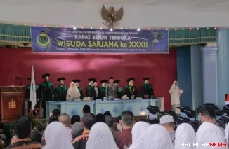 Sebanyak 33 mahasiswa Sekolah Tinggi Ilmu Tarbiyah Diniyyah Puteri Rahmah El Yunusiyyah Padang Panjang Diwisuda. Dok