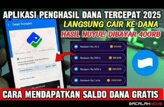 Ilustrasi aplikasi penghasil saldo DANA Gratis 2025. (Foto: @SandiTutorial)