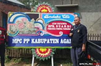 Majelis Pimpinan Cabang Pemuda Pancasila Kabupaten Agam melayat ke rumah Almarhum Suardi di Jorong Simarasok, Nagari Simarasok, Kecamatan Baso, Kabupaten Agam, Kamis (16/10/2025). (Foto Yaman)