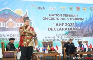 Wabup Ahmad Fadly memberikan apresiasi pelaksanaan AHF 2025 Declaration di Kabupaten Tanah Datar.