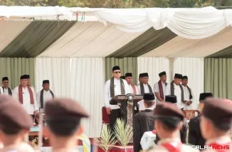 Wabup Ahmad Fadly Jadi Inspektur Upacara Hari Santri Nasional di Pondok Pesantren (Ponpes) Modern Nurul Ikhlas Kecamatan X Koto