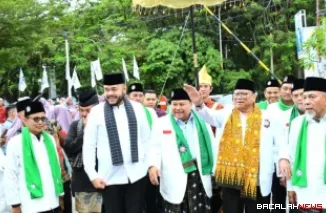 Wako Fadly Amran Hadiri Pelantikan Pengurus Perti dan Pewarti Sumatera Barat masa bakti 2025--2030 di Gedung Bagindo Aziz Chan Youth Center, Sabtu (18/10/2025). (Foto Istimewa)