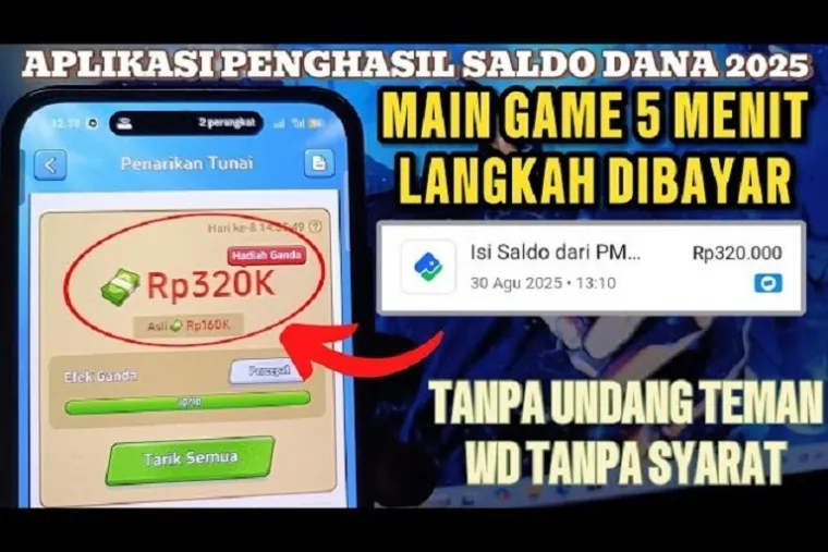 Ilustrasi aplikasi penghasil Uang 2025. (Foto: @peluangcuanid)