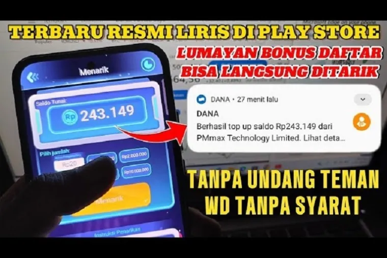 Ilustrasi aplikasi penghasil Uang 2025. (Foto: @peluangcuanid)