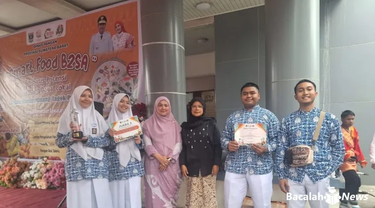 Tim Got Talent SMAN 1 Padang Panjang sukses menyabet juara 2 dalam Lomba Pangan Got Talent yang digelar Dinas Pangan Sumbar, Rabu (5/11/2025). (Foto Kominfo)