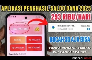 Ilustrasi aplikasi penghasil saldo DANA Gratis 2025. (Foto: @peluangcuanid)