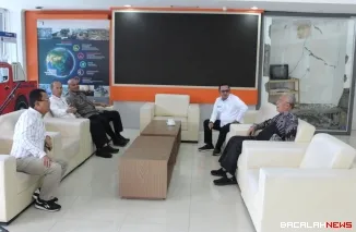 Bupati Eka Putra kunjungi BNPB didampingi Asisten 1 Ten Feri, Kalaksa BPBD Ermon Reflin dan Direktur Perumda Air Minum Tirta Alami Muhamad Nazwir di Bogor.