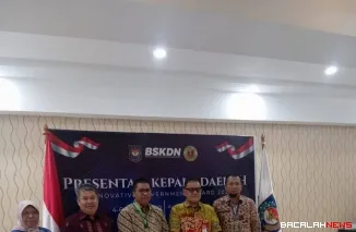 Wako Hendri Arnis ketika menjadi salah satu kepala daerah yang memaparkan inovasi unggulan daerah pada ajang Innovative Government Award (IGA) 2025, Kamis (6/11/2025), di Aula BSKDN Kementerian Dalam Negeri, Jakarta. (Foto Kominfo)
