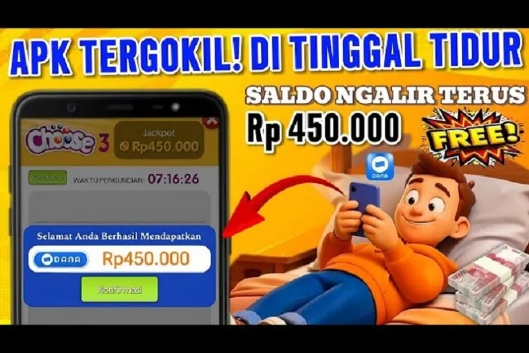 Ilustrasi aplikasi penghasil Uang 2025. (Foto: @peluangcuanid)