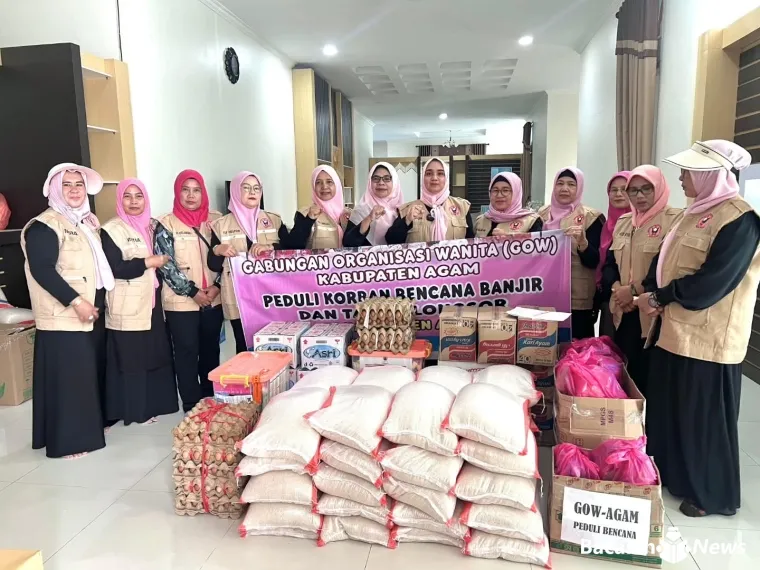 GOW Agam Turun ke Lokasi Banjir Bandang, Salurkan Bantuan ke Warga Terdampak