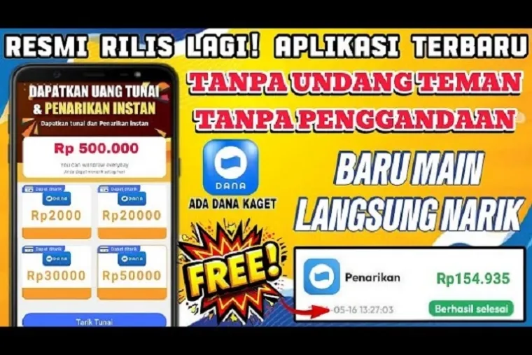 Ilustrasi aplikasi penghasil Uang 2025. (Foto: @peluangcuanid)