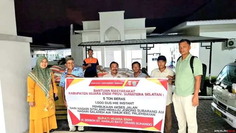 Bantuan dari Muara Enim. Dok 
