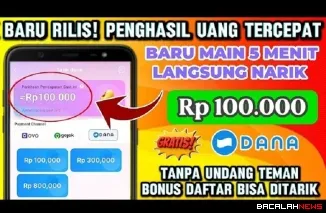 Ilustrasi aplikasi penghasil Uang 2025. (Foto: @peluangcuanid)