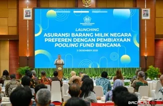 Wamenkeu Suahasil Nazara saat meresmikan Asuransi BMN Berbasis Pooling Fund Bencana. Foto Istimewa