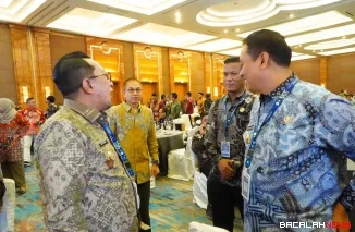 Bupati Tanah Datar Eka Putra mengikuti Rakornas Sinergi Pelaksanaan Program dan Kegiatan Urusan Pemerintahan Umum di Daerah untuk pelaksanaan program prioritas Presiden dan Asta Cita di Jakarta.