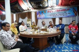 Acara pisah sambut Kajari Tanah Datar di Gedung Indojolito Batusangkar.