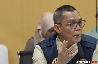 Anggota Satgas Galapana DPR RI TA Khalid dalam Rapat Koordinasi Satgas Pemulihan Pascabencana (Galapana) DPR dengan Satgas Percepatan Rehabilitasi dan Rekonstruksi Pemerintah di Banda Aceh, Aceh, Sabtu (10/1/2026). Foto istimewa