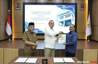 DPRD Kota Padang menerima Laporan Hasil Pemeriksaan (LHP) Badan Pemeriksa Keuangan (BPK) Republik Indonesia Perwakilan Provinsi Sumatera Barat atas kepatuhan pelaksanaan belanja barang dan jasa serta belanja modal Tahun Anggaran 2024 pada Pemerintah Kota
