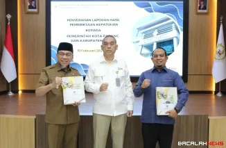 Wakil Wali Kota Padang Maigus Nasir menerima, Laporan Hasil Pemeriksaan (LHP) atas Pemeriksaan Kepatuhan terhadap Belanja Barang dan Jasa, Belanja Subsidi, serta Belanja Modal Tahun Anggaran 2025 dari Badan Pemeriksa Keuangan (BPK) RI Perwakilan Provinsi
