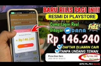 Ilustrasi Aplikasi Penghasil Uang Terbaru. (Foto: Kanal youtube @caradapatuangterbaru)