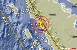 Gempa bumi berkekuatan Magnitudo 2,0 melanda wilayah Pariaman