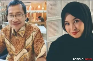 Sekretaris IMLF-4 Armaidi Tanjung  dan Penanggung jawab lomba, Qaula Harisya Gumay