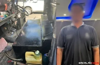 Pelaku beserta barang bukti yang diamankan oleh Direskrimsus Polda Sumbar. (Dok. Ist)