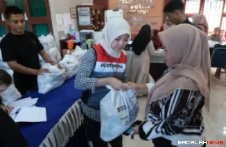 Pasar mura Pertamina Patra Niaga Sumbagut di Bungus Teluk Kabung. (Dok. Humas Pertamina Patra Niaga Sumbagut)