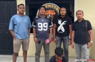 Tim Phyton Polsek Lubuk Begalung menangkap pemuda berinisial DF (22) yang diduga melakukan pencurian uang dan telepon genggam. (Dok. Ist)