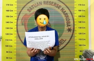 Pelaku yang diamankan oleh tim Satnarkoba Polres Pessel. (Dok. Ist)