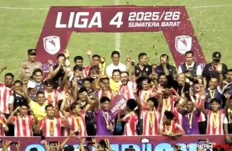 PSP Padang keluar sebagai juara Liga 4 Sumbar musim 2025/2026. (Dok. Ist)