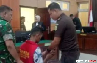 Sidang tuntutan terdakwa pembunuhan berantai di PN Pariaman. (Dok. Ist)